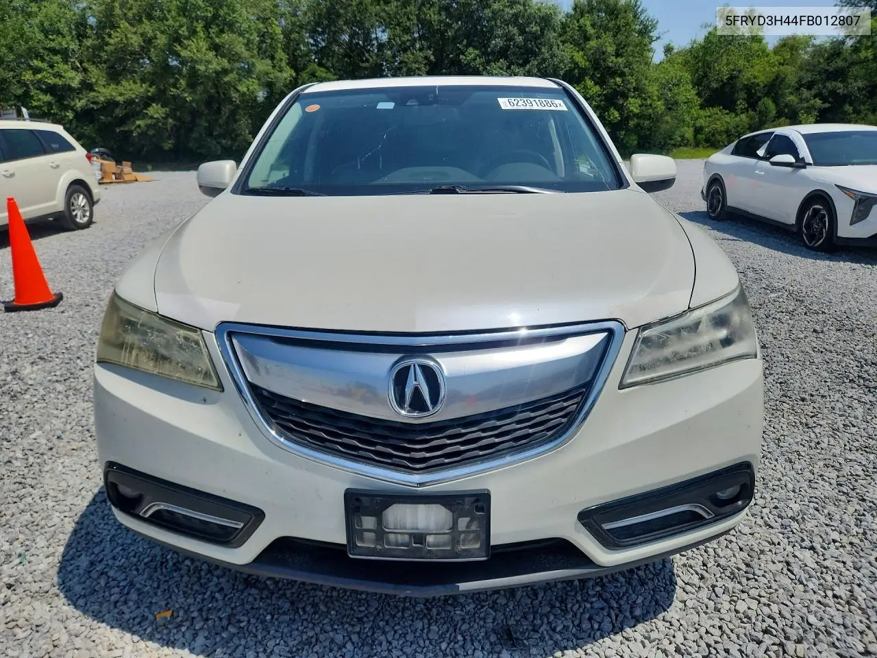 2015 Acura Mdx Technology VIN: 5FRYD3H44FB012807 Lot: 62391886