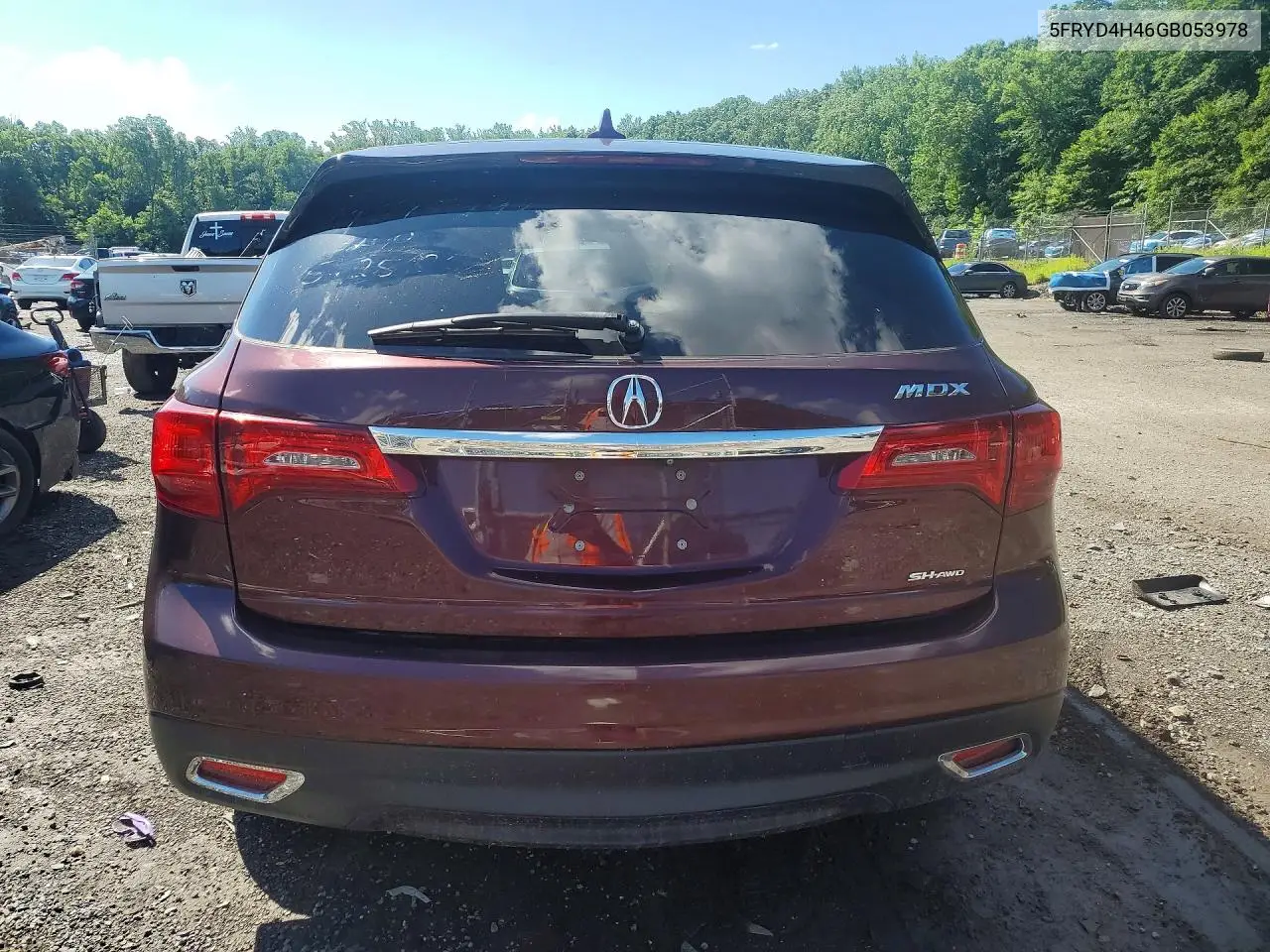2016 Acura Mdx Technology VIN: 5FRYD4H46GB053978 Lot: 48111446