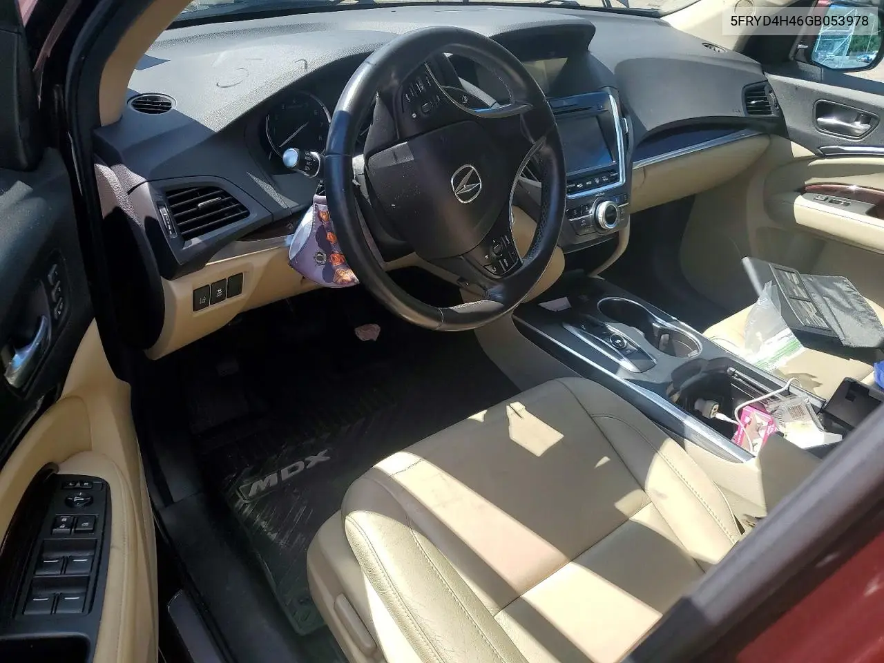 2016 Acura Mdx Technology VIN: 5FRYD4H46GB053978 Lot: 48111446