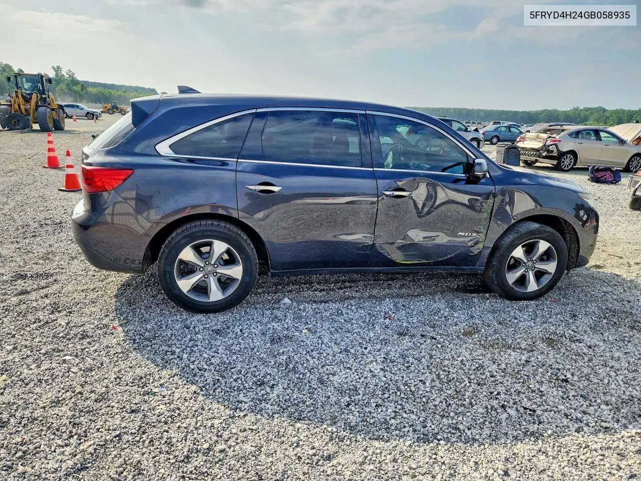 2016 Acura Mdx VIN: 5FRYD4H24GB058935 Lot: 55477026