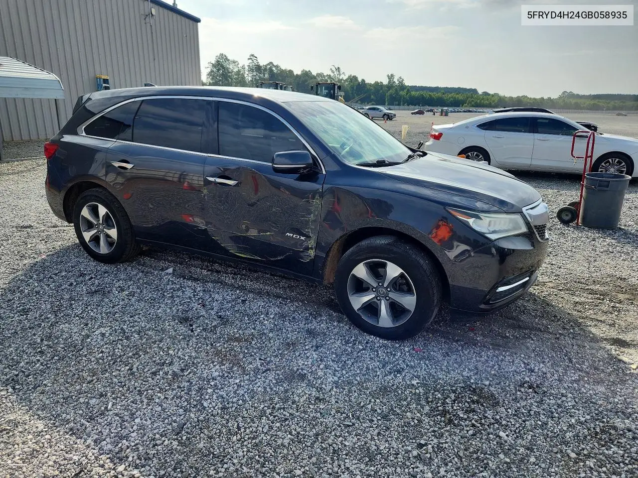 2016 Acura Mdx VIN: 5FRYD4H24GB058935 Lot: 55477026