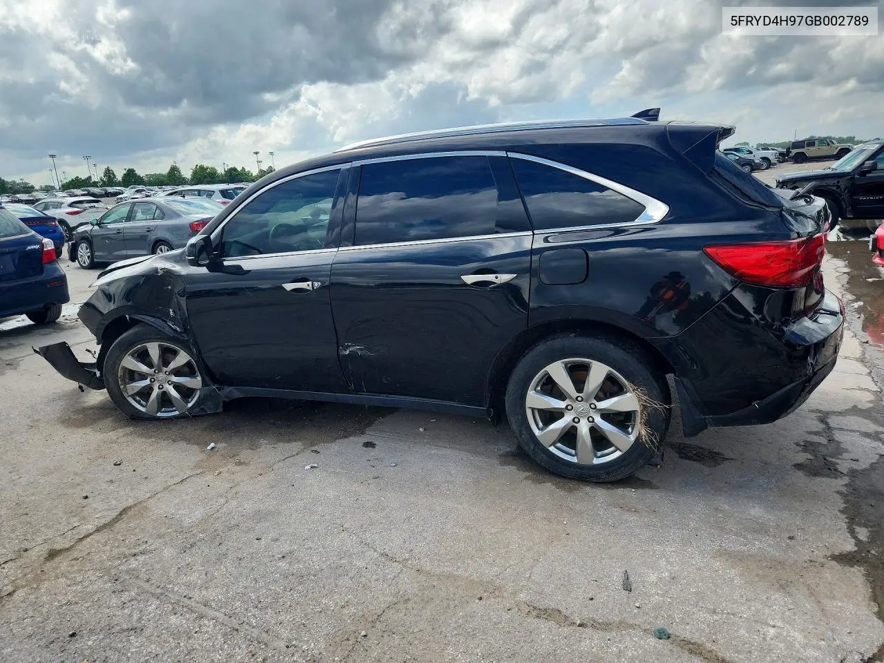 2016 Acura Mdx Advance VIN: 5FRYD4H97GB002789 Lot: 56530926