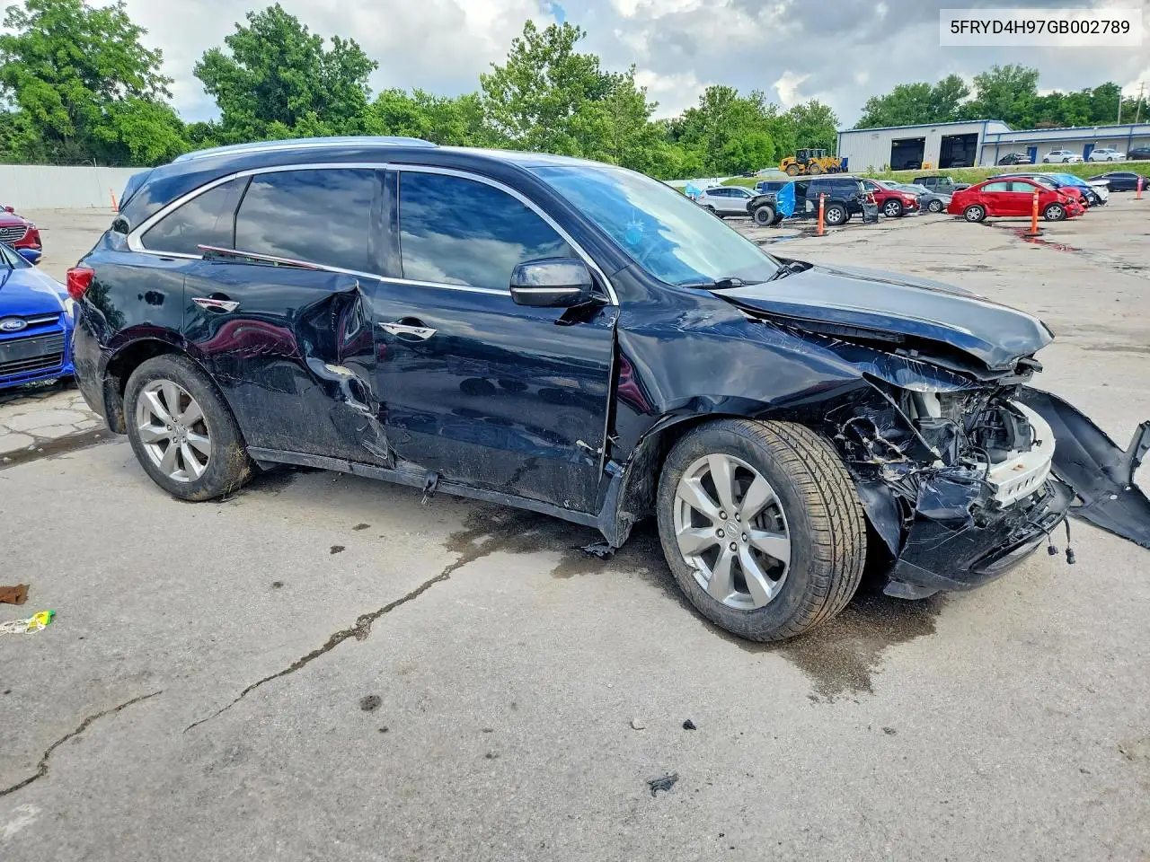 2016 Acura Mdx Advance VIN: 5FRYD4H97GB002789 Lot: 56530926