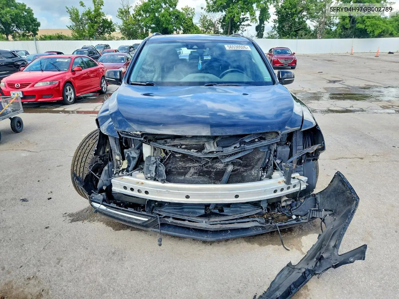 2016 Acura Mdx Advance VIN: 5FRYD4H97GB002789 Lot: 56530926