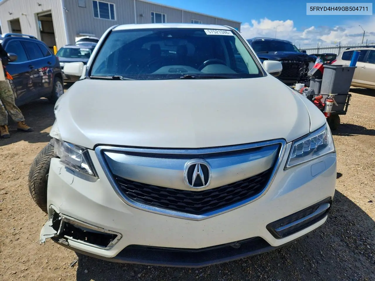 2016 Acura Mdx Technology VIN: 5FRYD4H49GB504711 Lot: 57521346
