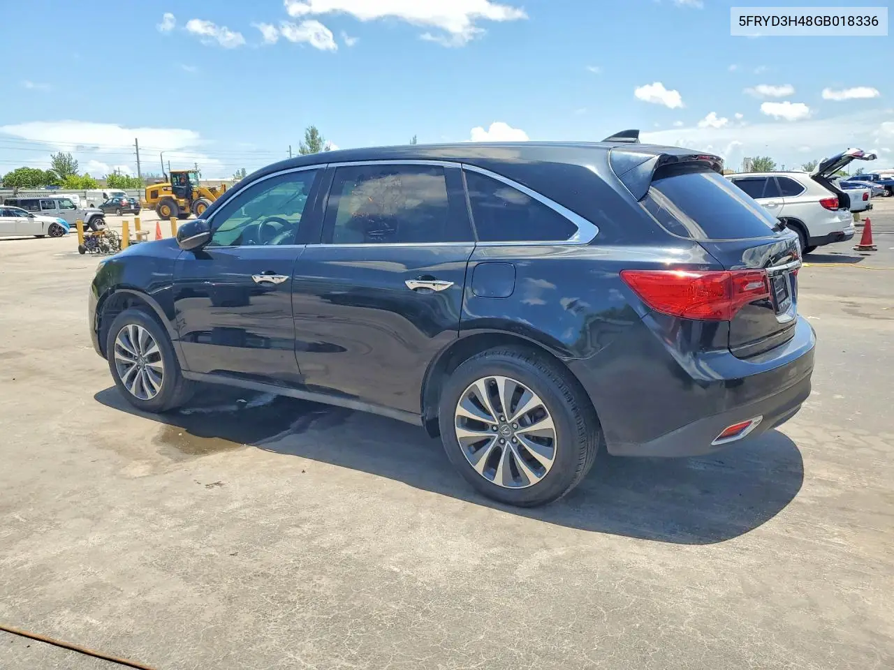 2016 Acura Mdx Technology VIN: 5FRYD3H48GB018336 Lot: 59261096