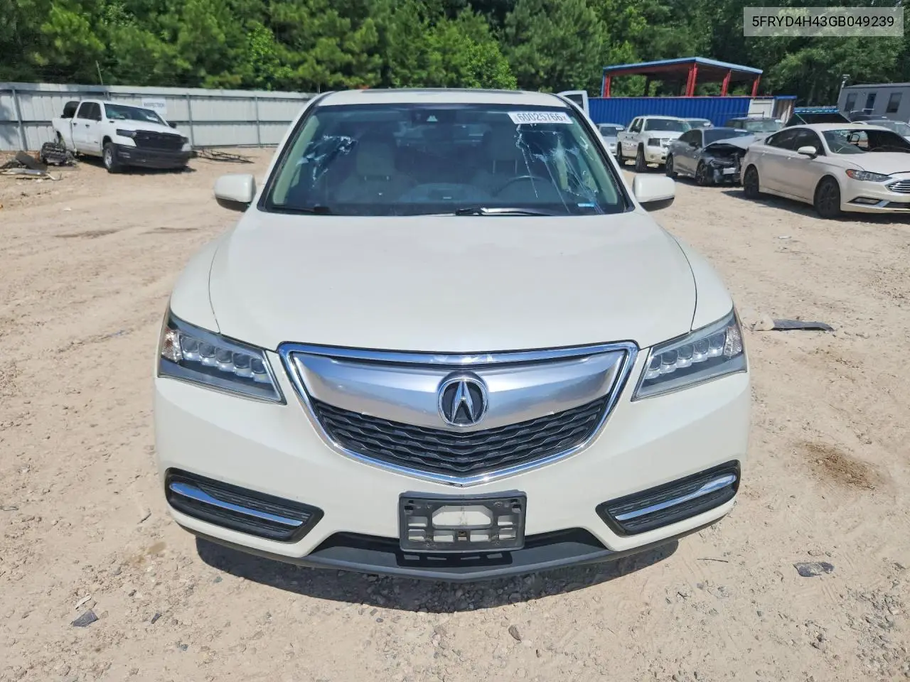 2016 Acura Mdx Technology VIN: 5FRYD4H43GB049239 Lot: 60025766