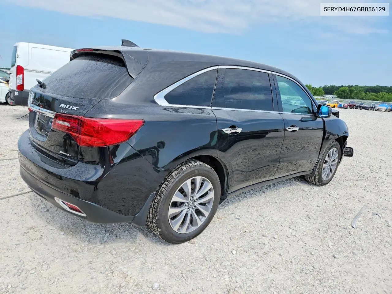 2016 Acura Mdx Technology VIN: 5FRYD4H67GB056129 Lot: 60057656