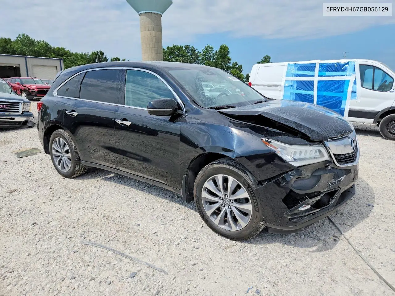 2016 Acura Mdx Technology VIN: 5FRYD4H67GB056129 Lot: 60057656