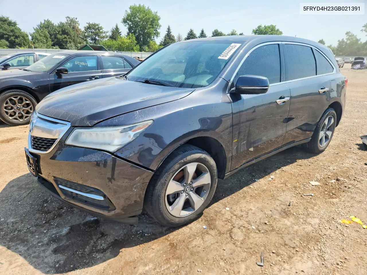 2016 Acura Mdx VIN: 5FRYD4H23GB021391 Lot: 60444426