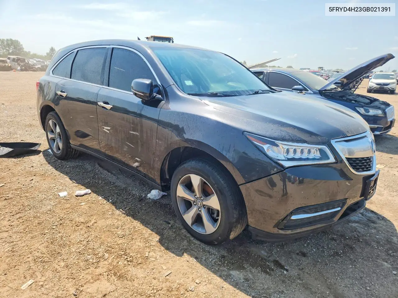 2016 Acura Mdx VIN: 5FRYD4H23GB021391 Lot: 60444426