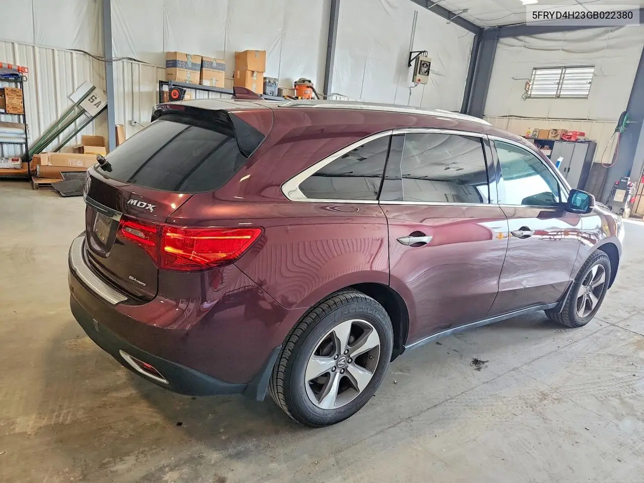2016 Acura Mdx VIN: 5FRYD4H23GB022380 Lot: 60842446