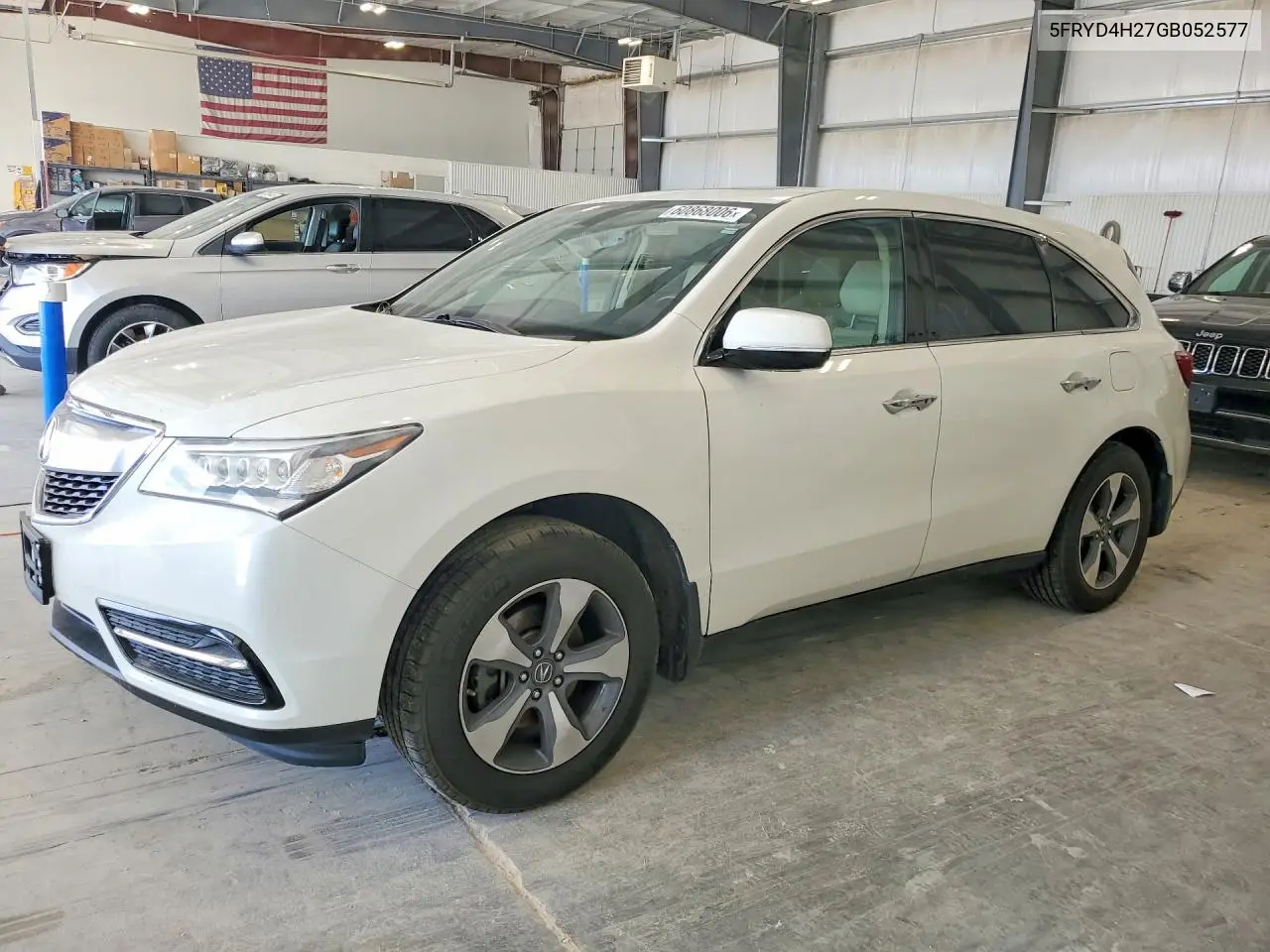 2016 Acura Mdx VIN: 5FRYD4H27GB052577 Lot: 60868006