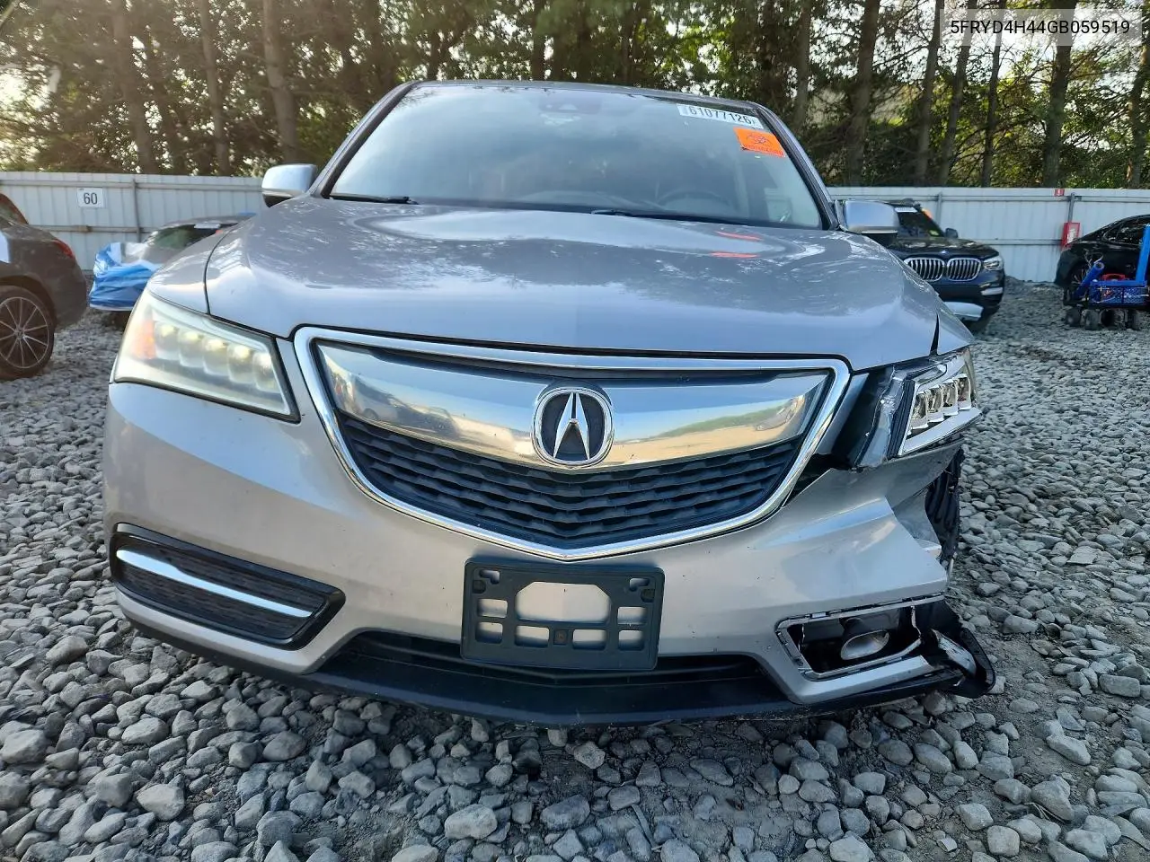 2016 Acura Mdx Technology VIN: 5FRYD4H44GB059519 Lot: 61077126