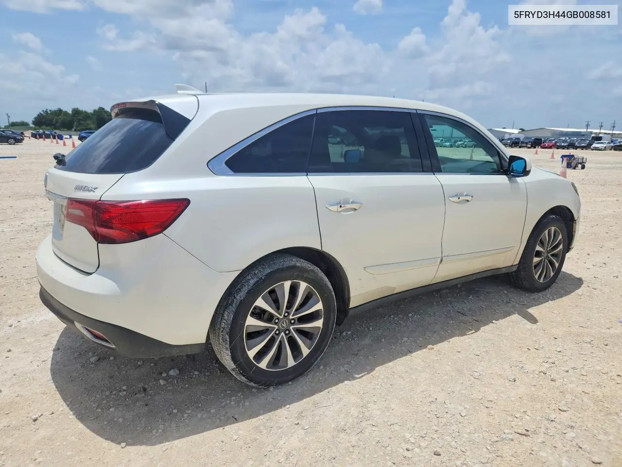 2016 Acura Mdx Technology VIN: 5FRYD3H44GB008581 Lot: 61213156