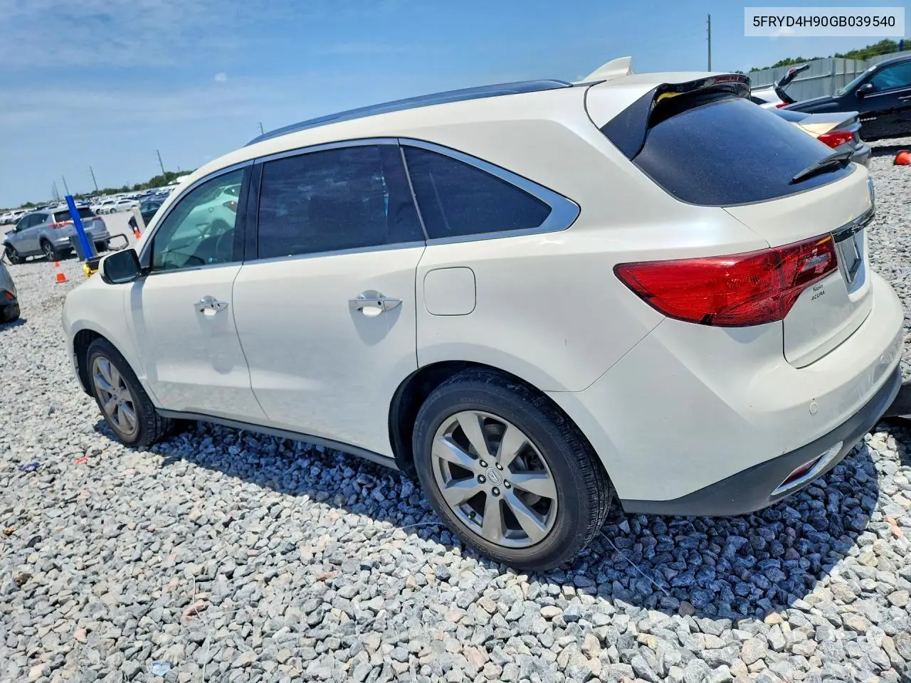 2016 Acura Mdx Advance VIN: 5FRYD4H90GB039540 Lot: 61298636