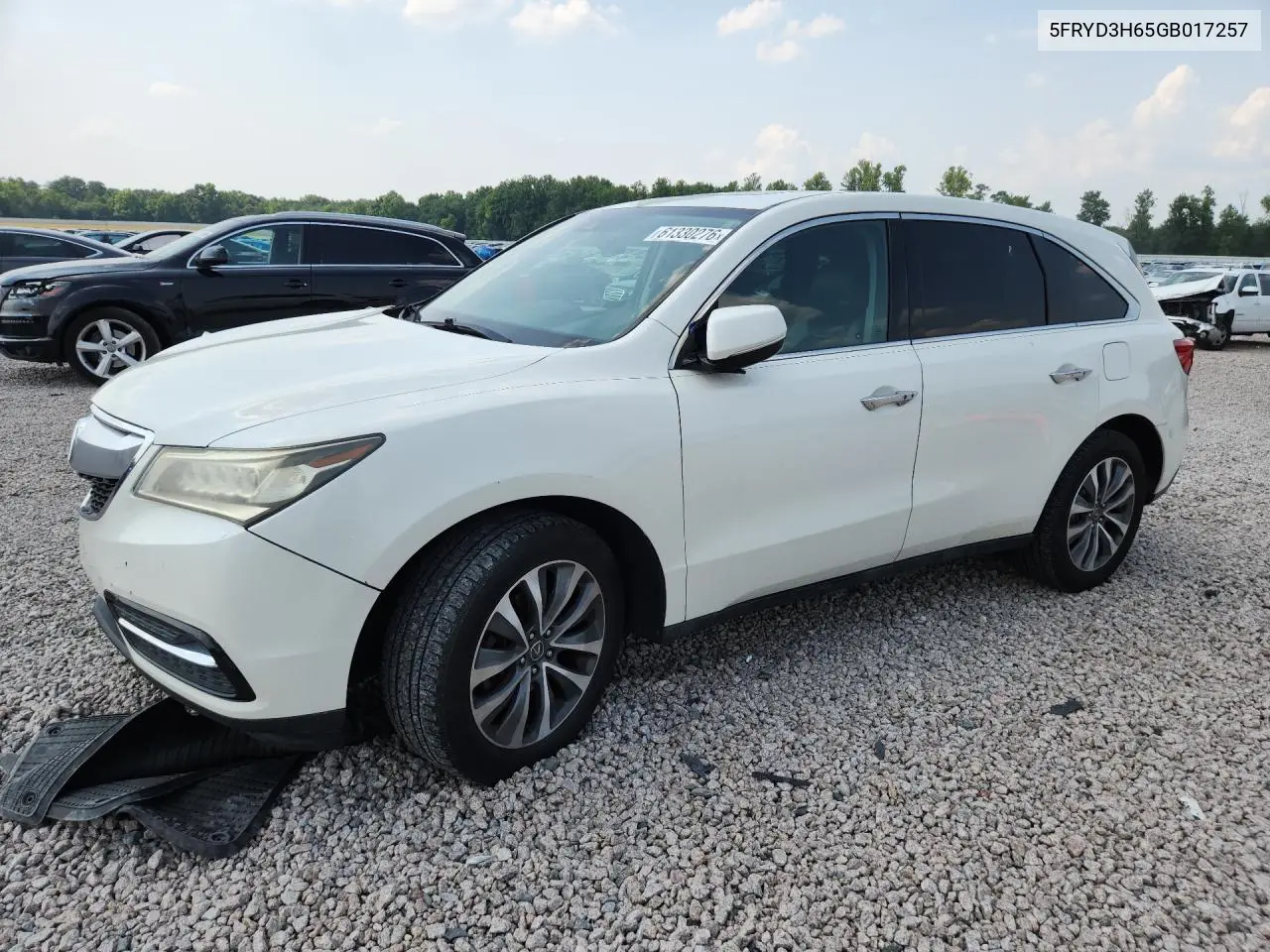 2016 Acura Mdx Touring VIN: 5FRYD3H65GB017257 Lot: 61330276