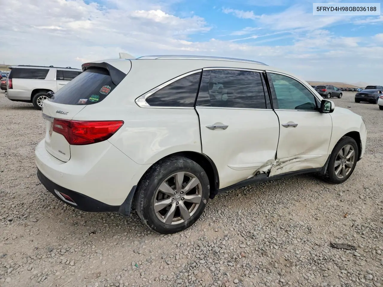 2016 Acura Mdx Advance VIN: 5FRYD4H98GB036188 Lot: 61339236