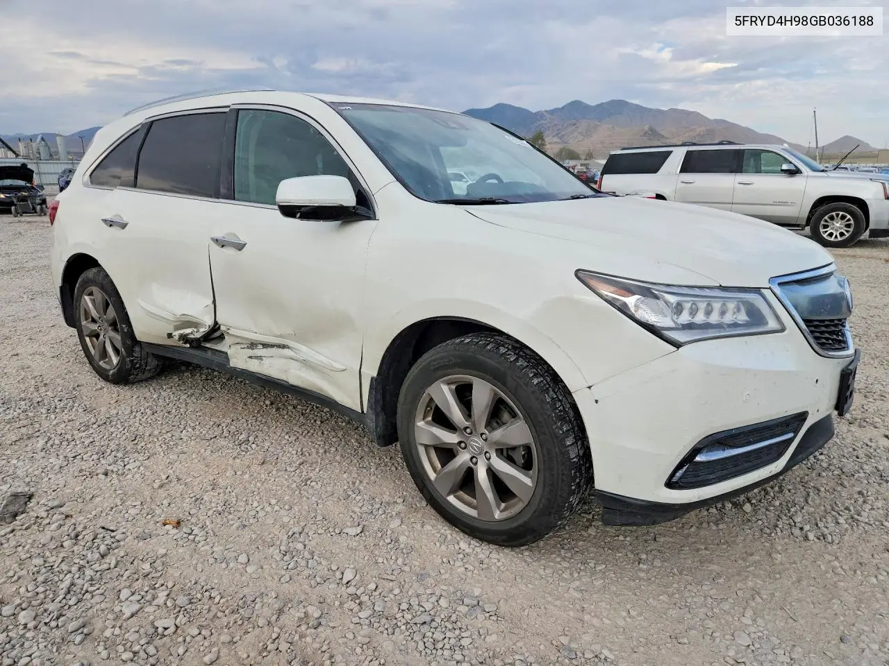 2016 Acura Mdx Advance VIN: 5FRYD4H98GB036188 Lot: 61339236