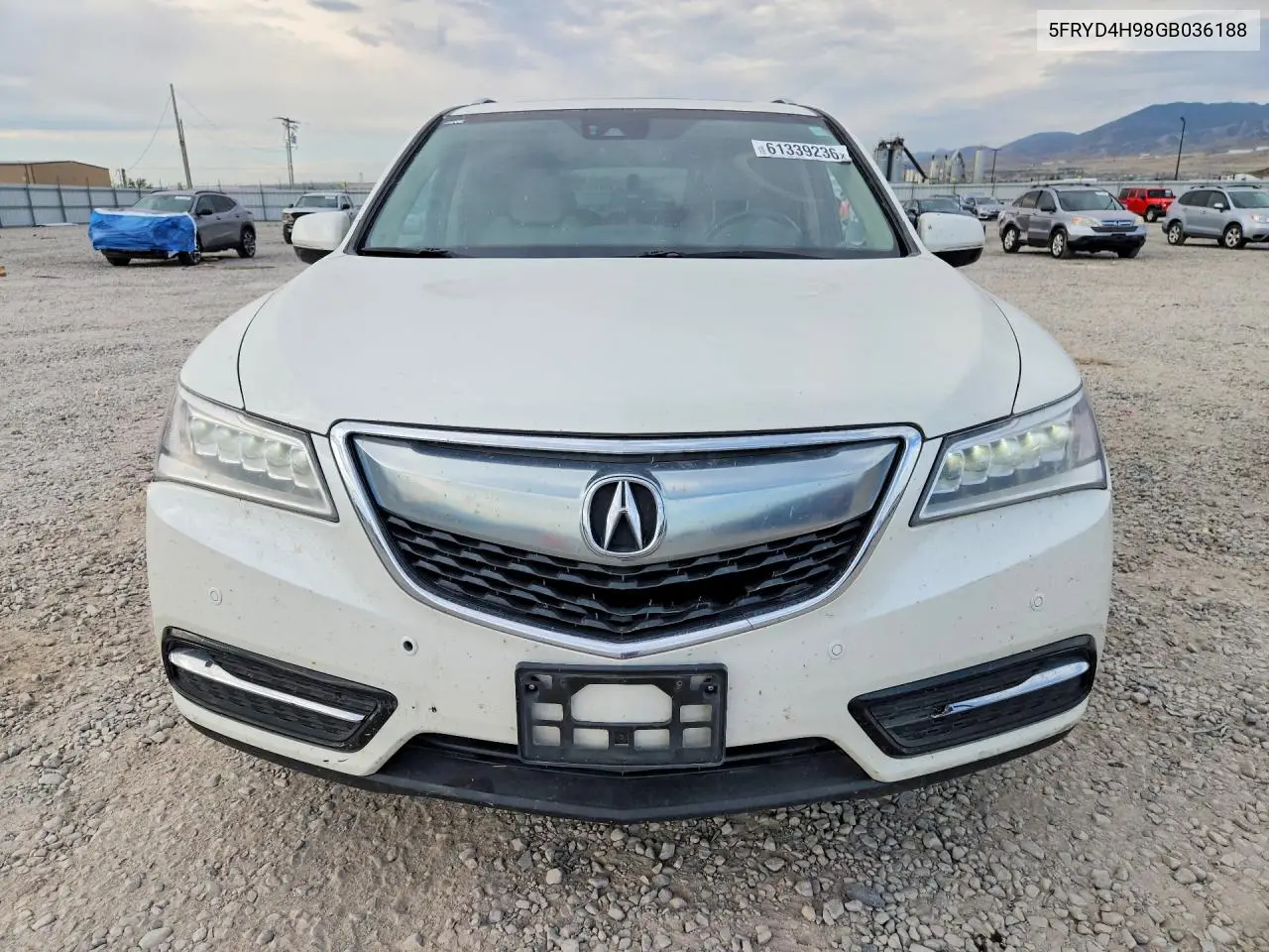 2016 Acura Mdx Advance VIN: 5FRYD4H98GB036188 Lot: 61339236