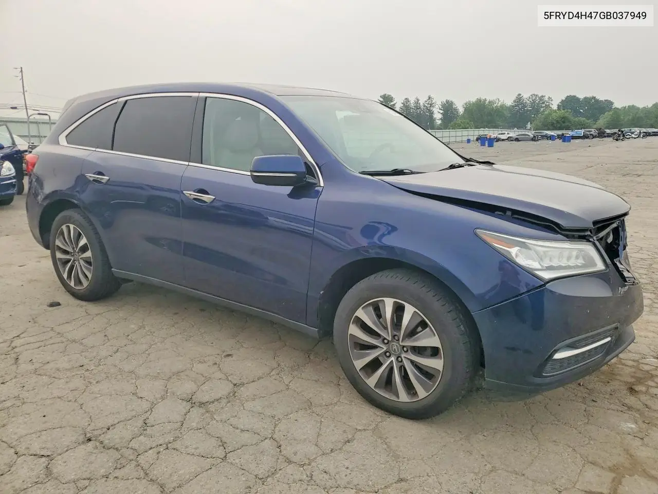 2016 Acura Mdx Technology VIN: 5FRYD4H47GB037949 Lot: 61396966