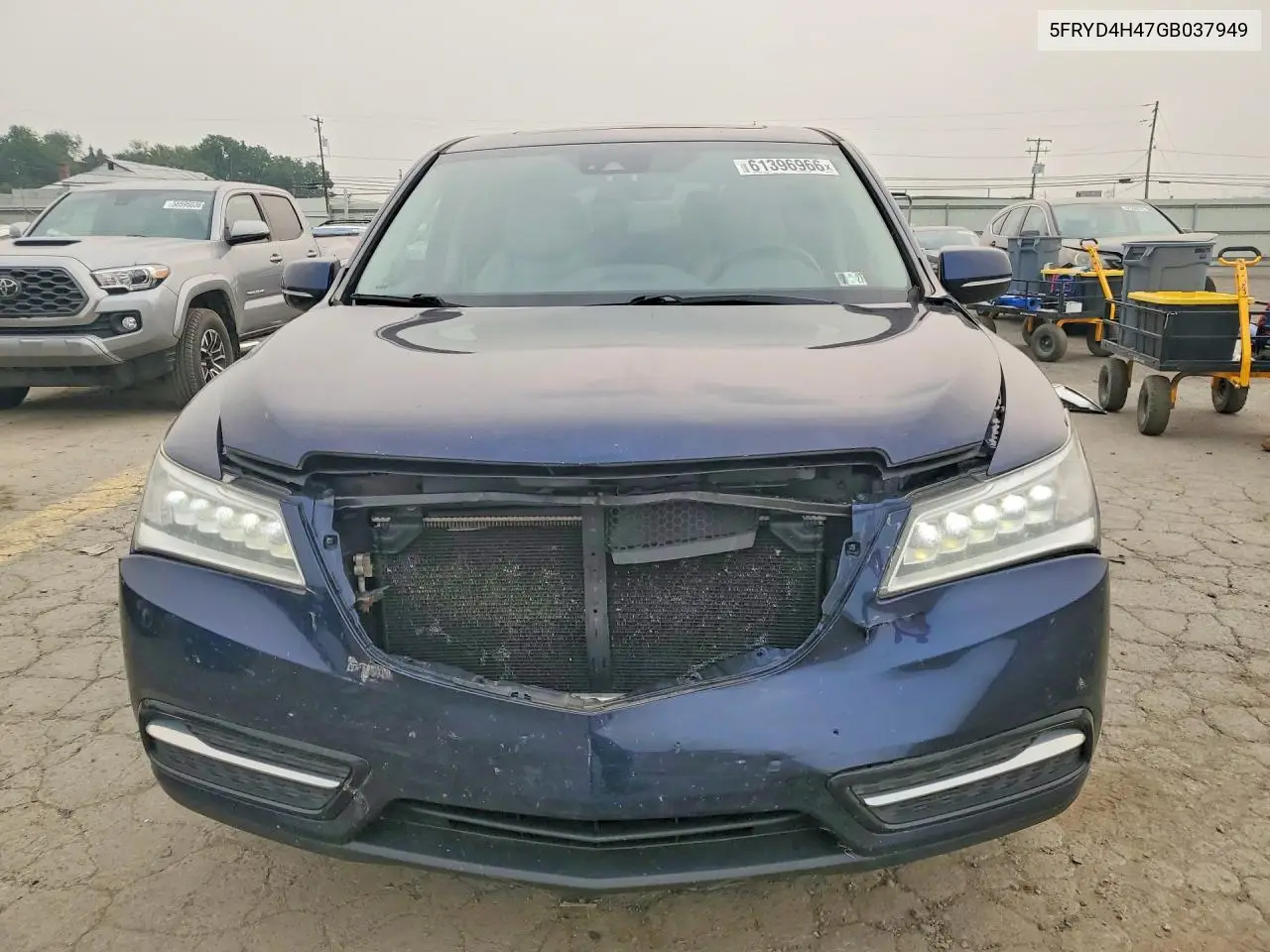 2016 Acura Mdx Technology VIN: 5FRYD4H47GB037949 Lot: 61396966