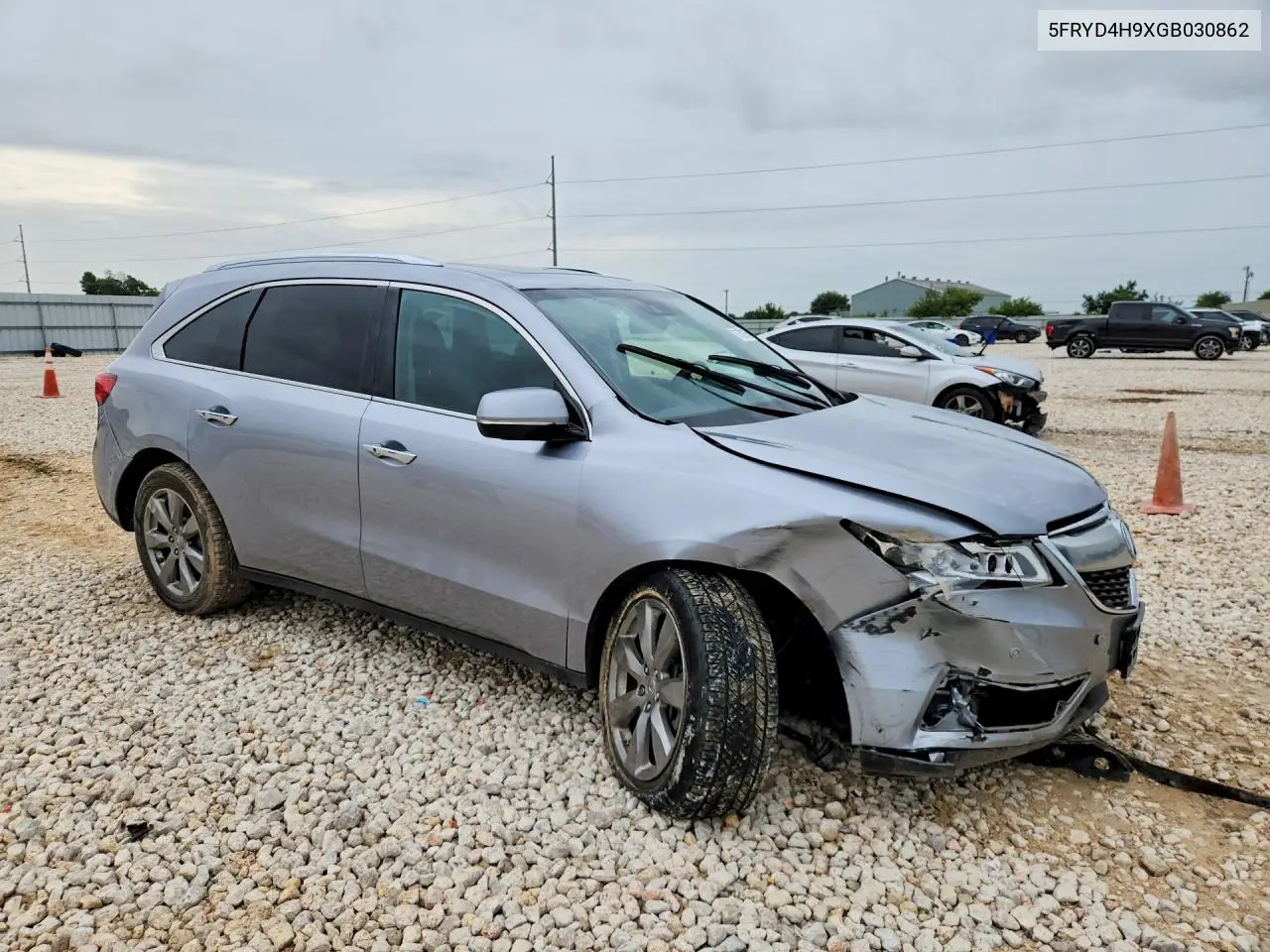 2016 Acura Mdx Advance VIN: 5FRYD4H9XGB030862 Lot: 61501966