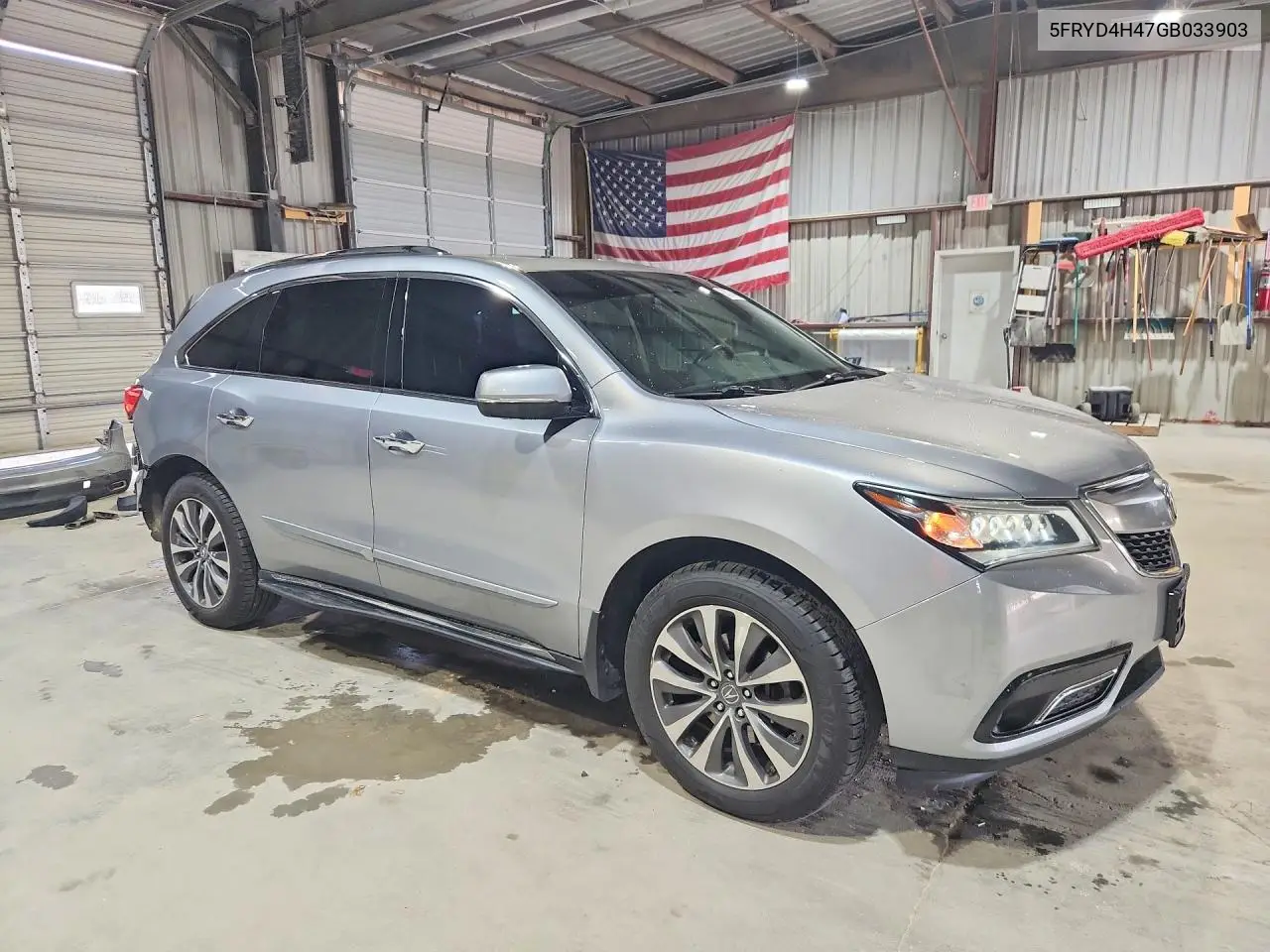 2016 Acura Mdx Technology VIN: 5FRYD4H47GB033903 Lot: 61577496