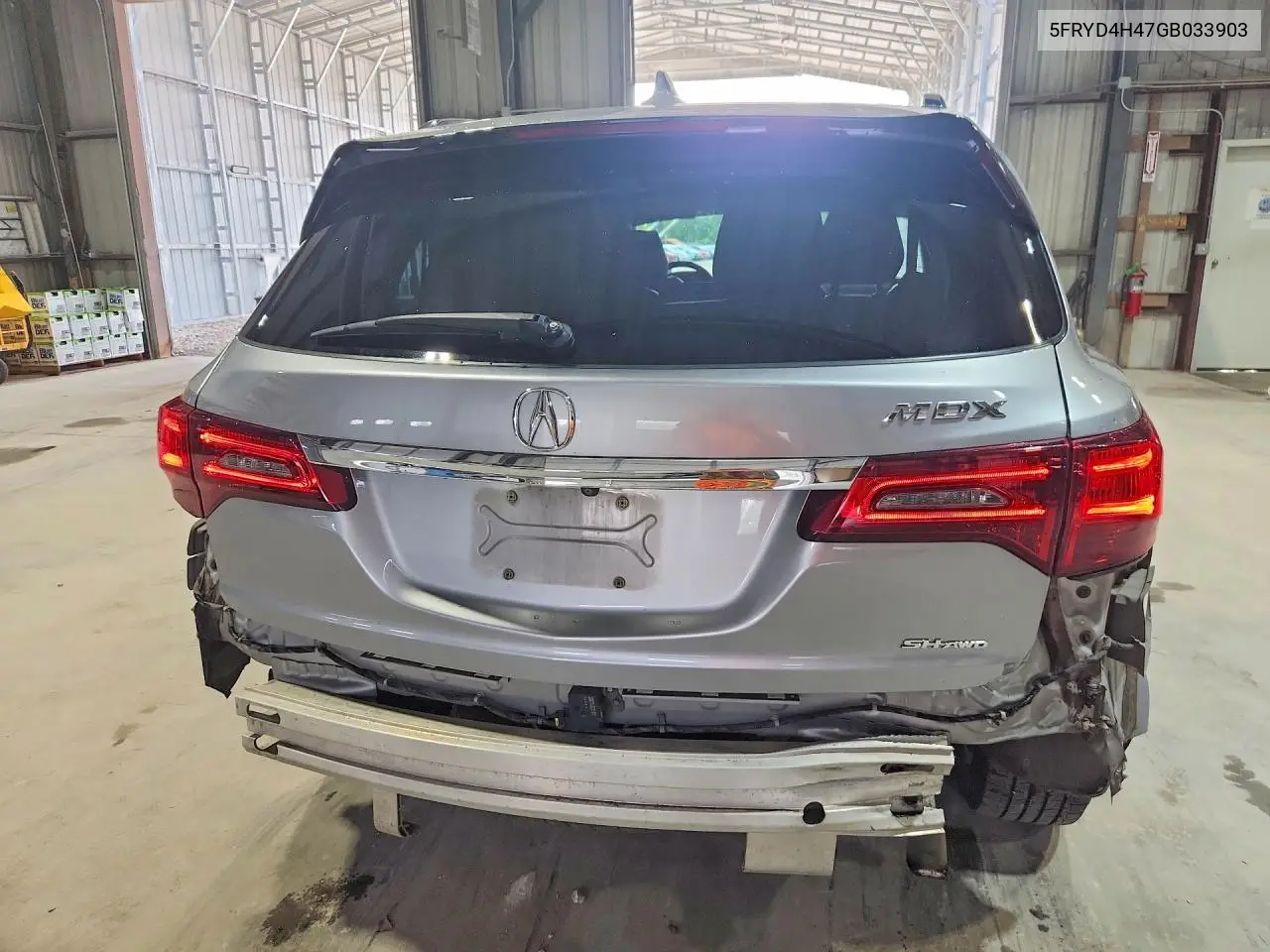 2016 Acura Mdx Technology VIN: 5FRYD4H47GB033903 Lot: 61577496