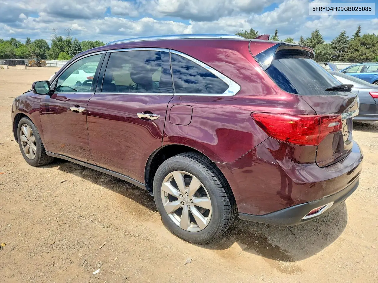 2016 Acura Mdx Advance VIN: 5FRYD4H99GB025085 Lot: 61871606