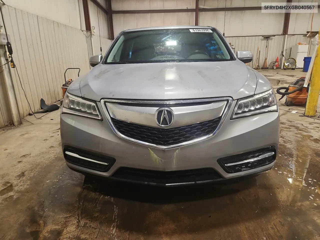 2016 Acura Mdx VIN: 5FRYD4H2XGB040567 Lot: 61963996