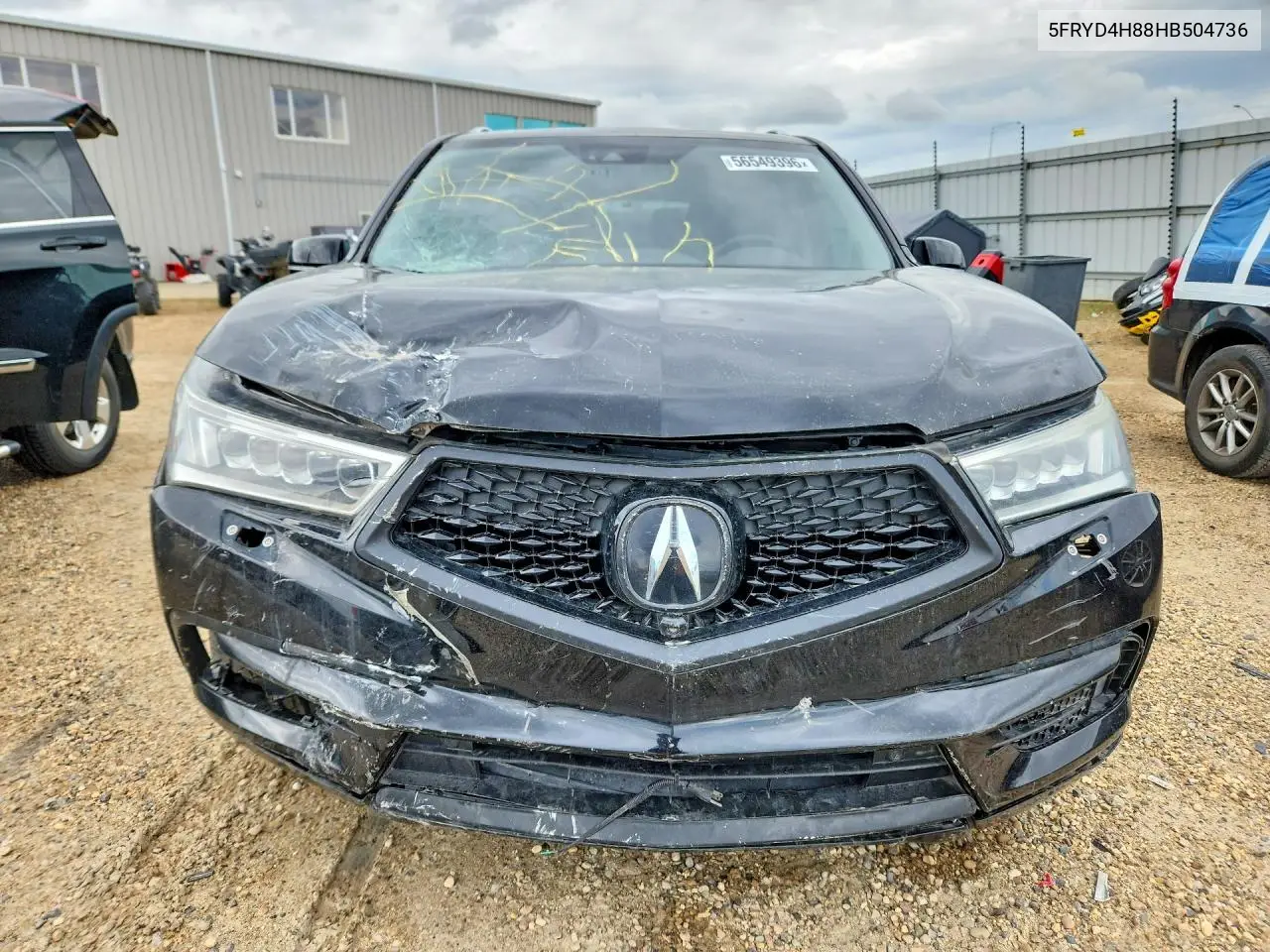 2017 Acura Mdx Advance VIN: 5FRYD4H88HB504736 Lot: 56549396