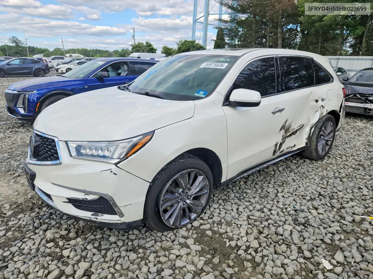 2017 Acura Mdx VIN: 5FRYD4H53HB023699 Lot: 56975836