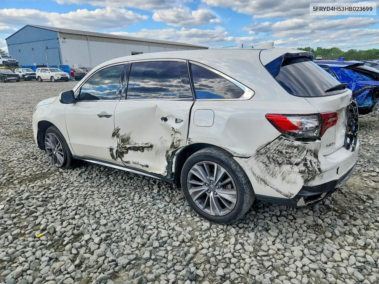 2017 Acura Mdx VIN: 5FRYD4H53HB023699 Lot: 56975836