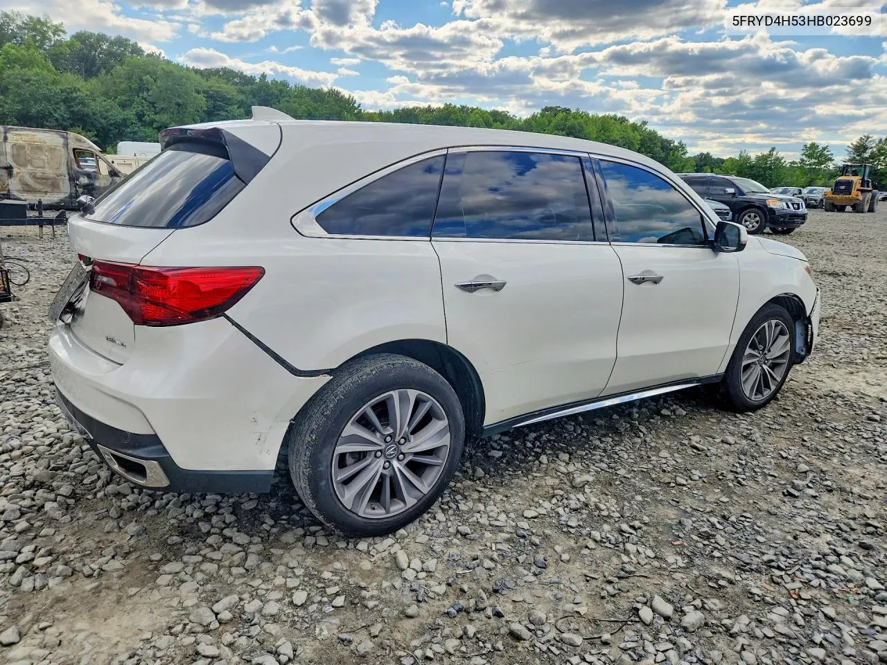 2017 Acura Mdx VIN: 5FRYD4H53HB023699 Lot: 56975836