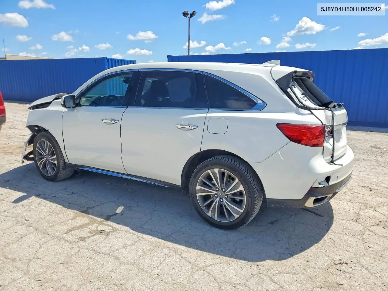 2017 Acura Mdx Technology VIN: 5J8YD4H50HL005242 Lot: 57719586