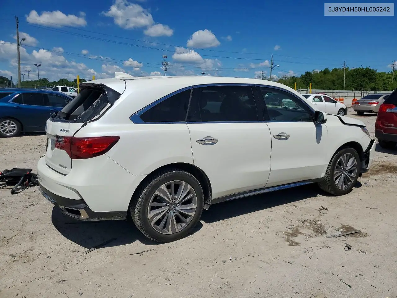 2017 Acura Mdx Technology VIN: 5J8YD4H50HL005242 Lot: 57719586