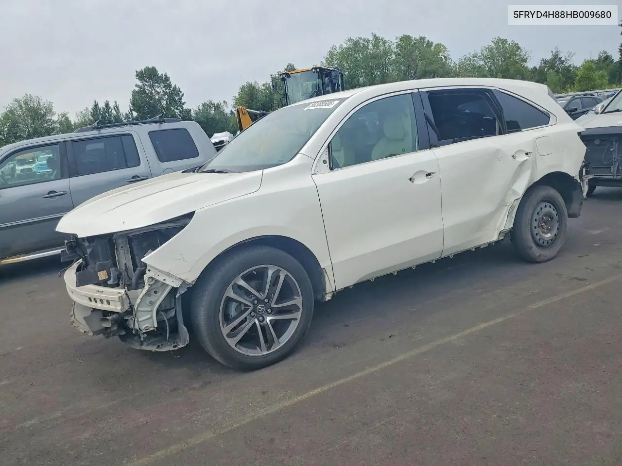 2017 Acura Mdx Advance VIN: 5FRYD4H88HB009680 Lot: 58388506