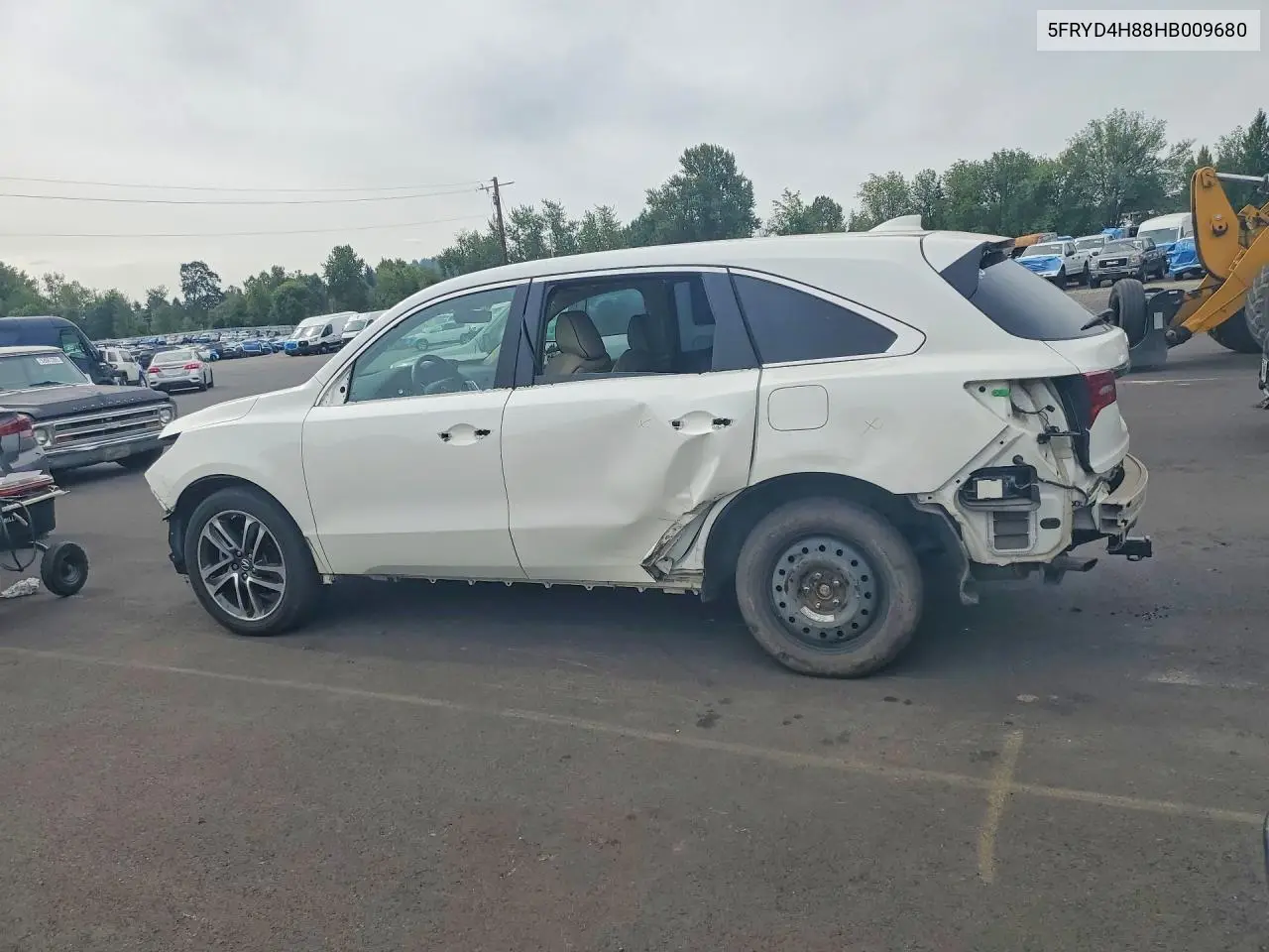 2017 Acura Mdx Advance VIN: 5FRYD4H88HB009680 Lot: 58388506