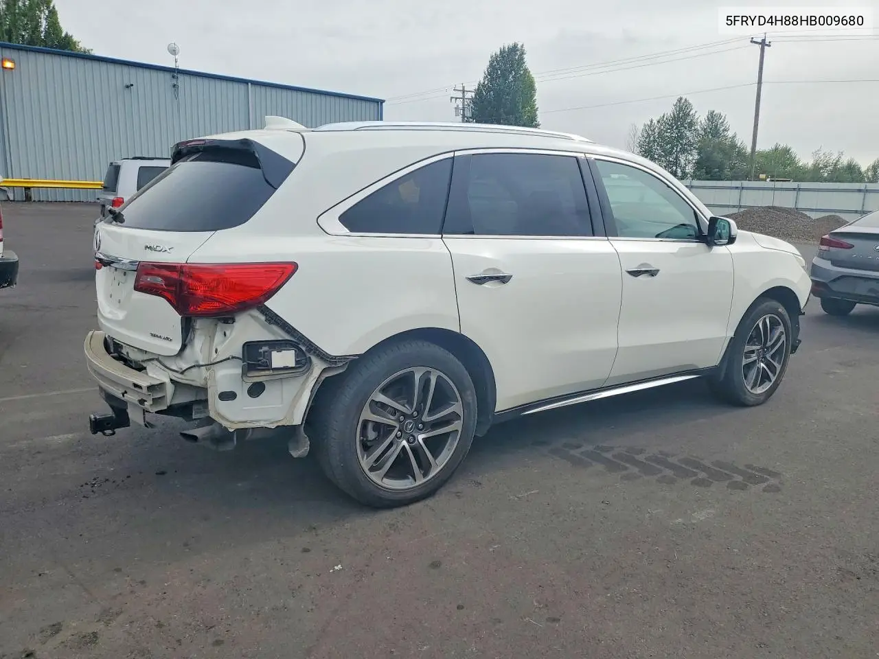 2017 Acura Mdx Advance VIN: 5FRYD4H88HB009680 Lot: 58388506
