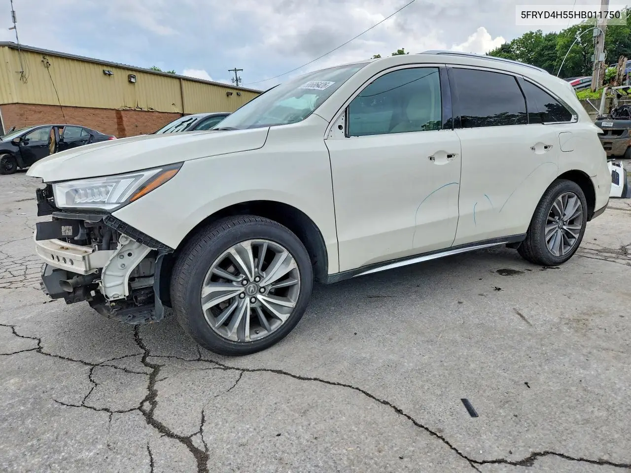 2017 Acura Mdx Technology VIN: 5FRYD4H55HB011750 Lot: 58686426