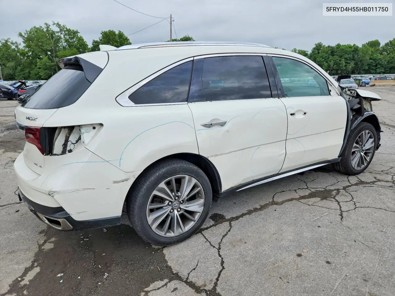 2017 Acura Mdx Technology VIN: 5FRYD4H55HB011750 Lot: 58686426