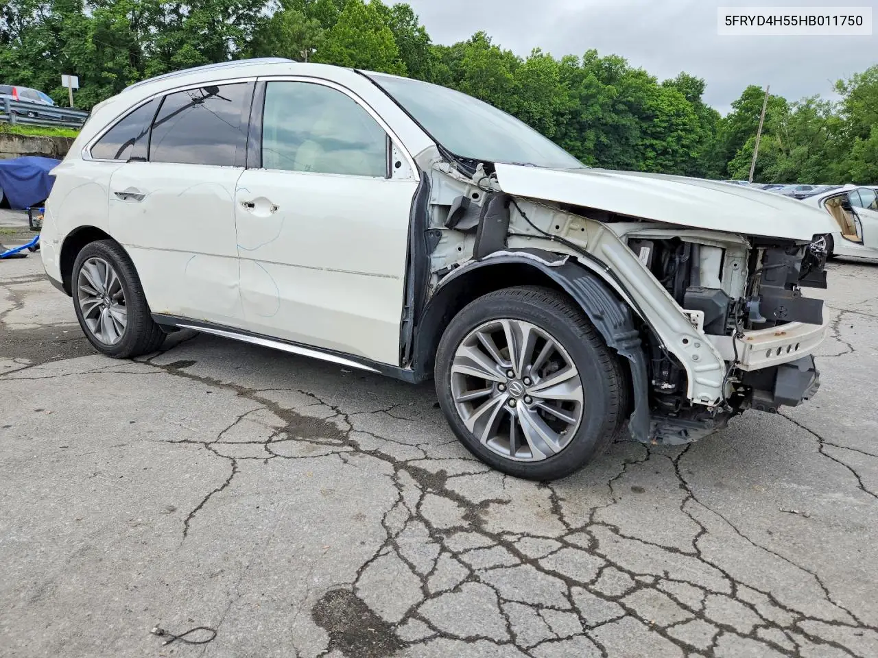 2017 Acura Mdx Technology VIN: 5FRYD4H55HB011750 Lot: 58686426