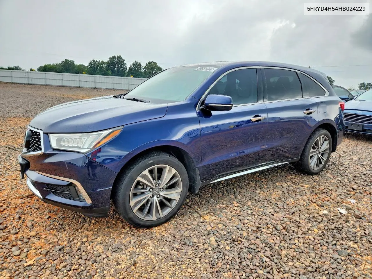 2017 Acura Mdx Technology VIN: 5FRYD4H54HB024229 Lot: 59881006