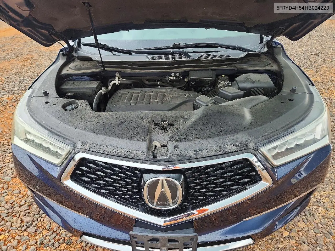 2017 Acura Mdx Technology VIN: 5FRYD4H54HB024229 Lot: 59881006
