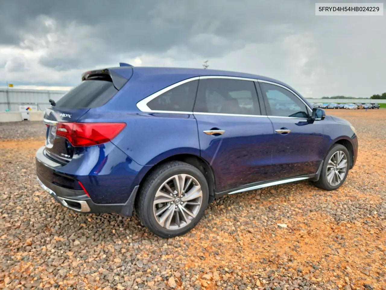 2017 Acura Mdx Technology VIN: 5FRYD4H54HB024229 Lot: 59881006