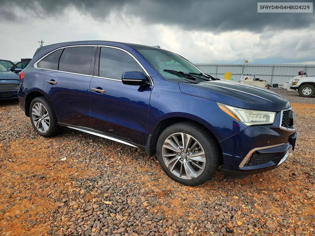 2017 Acura Mdx Technology VIN: 5FRYD4H54HB024229 Lot: 59881006