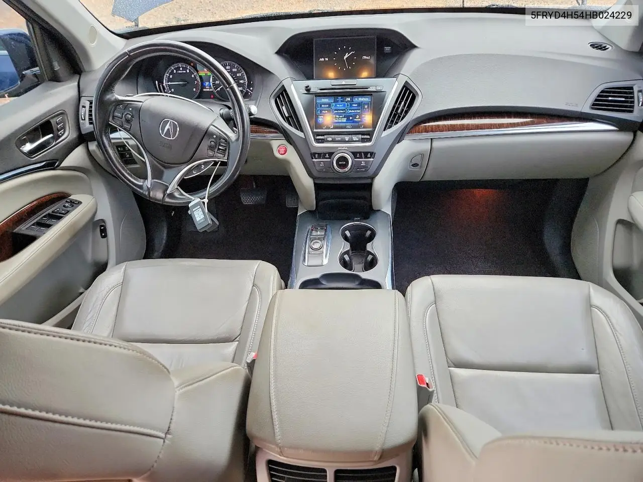 2017 Acura Mdx Technology VIN: 5FRYD4H54HB024229 Lot: 59881006