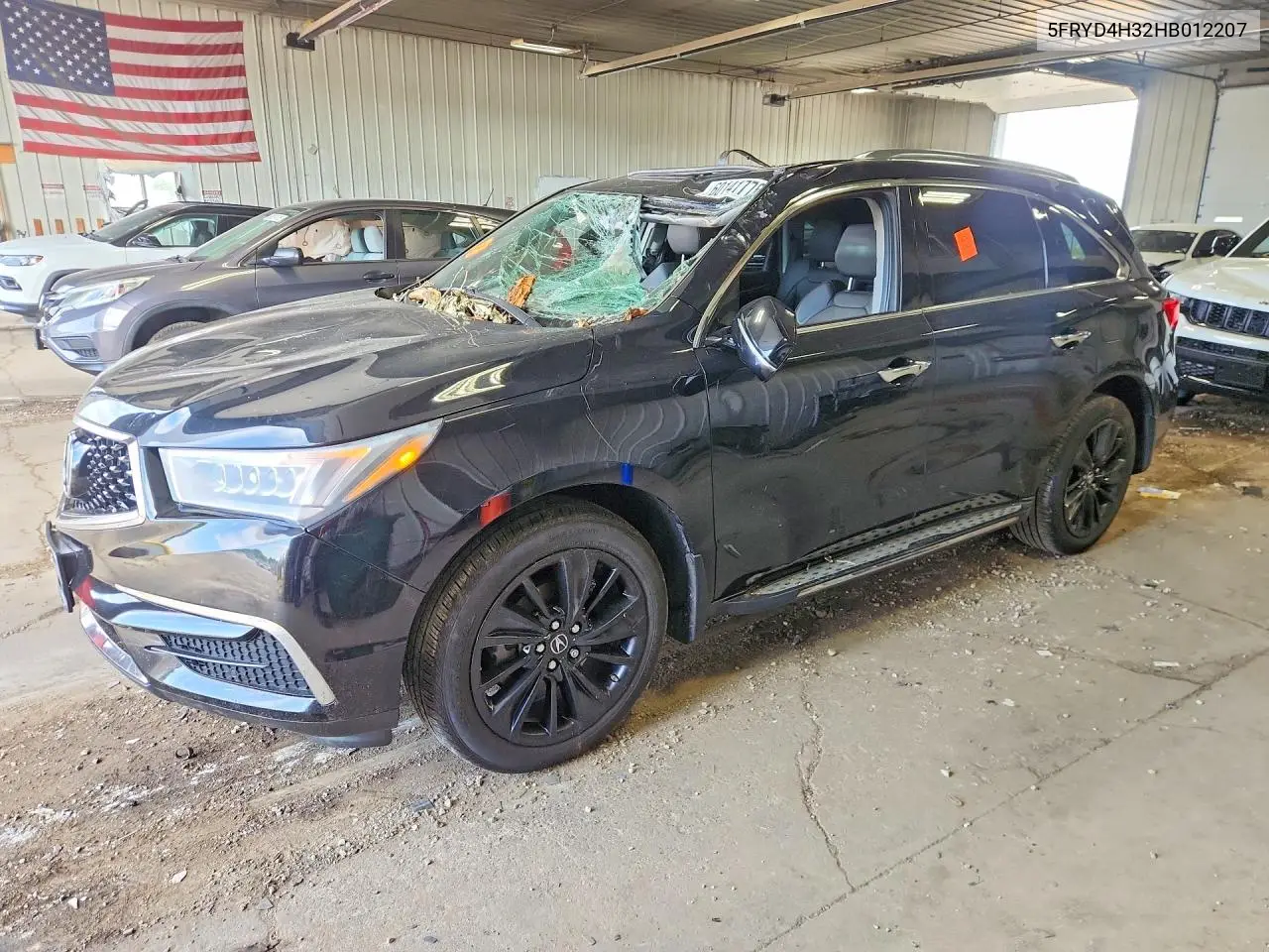 2017 Acura Mdx VIN: 5FRYD4H32HB012207 Lot: 60141776