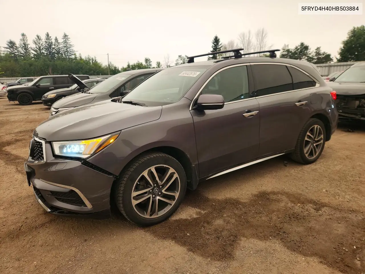 2017 Acura Mdx Navi VIN: 5FRYD4H40HB503884 Lot: 60442876